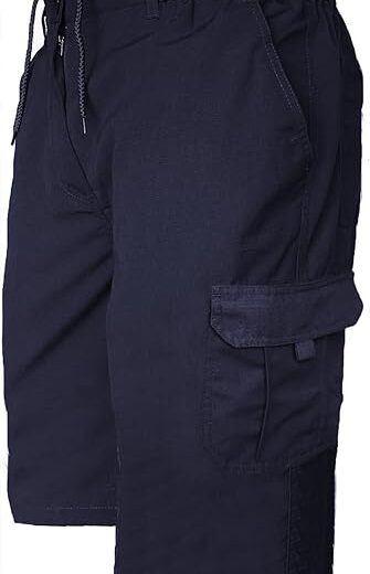 Smart wear New Mens Summer Casual Elasticated Waist 3/4 Length Combat Pocket Gym Shorts Pants M-3XL - Image 3