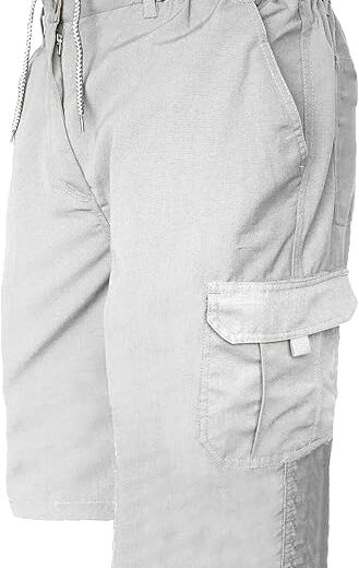 Smart wear New Mens Summer Casual Elasticated Waist 3/4 Length Combat Pocket Gym Shorts Pants M-3XL - Image 11