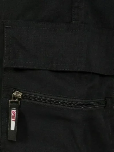 Mens Cargo Shorts Combat Multi Pocket Elasticated Waist Plain Lightweight Shorts - Image 8