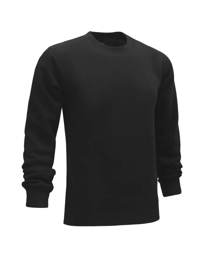 Mens Plain Sweatshirt Jumper Jersey Crew Neck Sweater Pullover Work Casual Top - Image 14