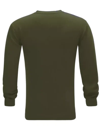 Mens Plain Sweatshirt Jumper Jersey Crew Neck Sweater Pullover Work Casual Top - Image 11