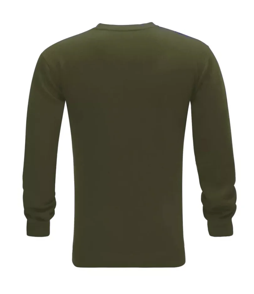 Mens Plain Sweatshirt Jumper Jersey Crew Neck Sweater Pullover Work Casual Top - Image 11