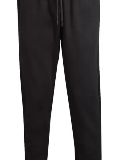 Mens Fleece Jogging Bottoms ZIP Pockets Pants Plain Open Hem Joggers Trouser - Image 11