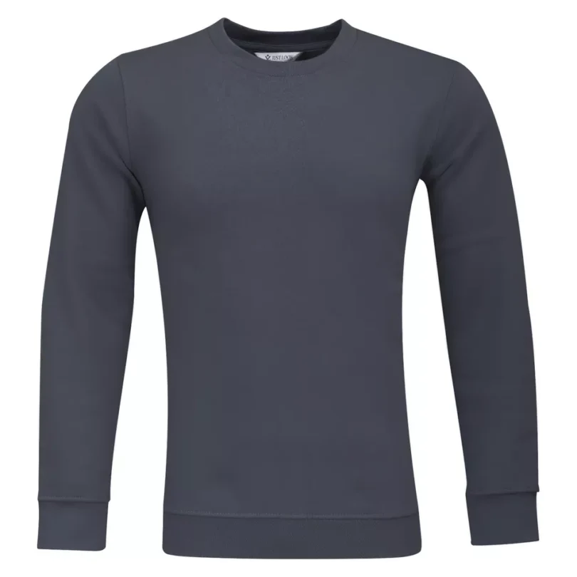 Mens Plain Sweatshirt Jumper Crew Neck Sweater Pullover Work Casual Top S-3XL - Image 12