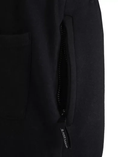Mens Fleece Jogging Bottoms ZIP Pockets Pants Plain Open Hem Joggers Trouser - Image 12