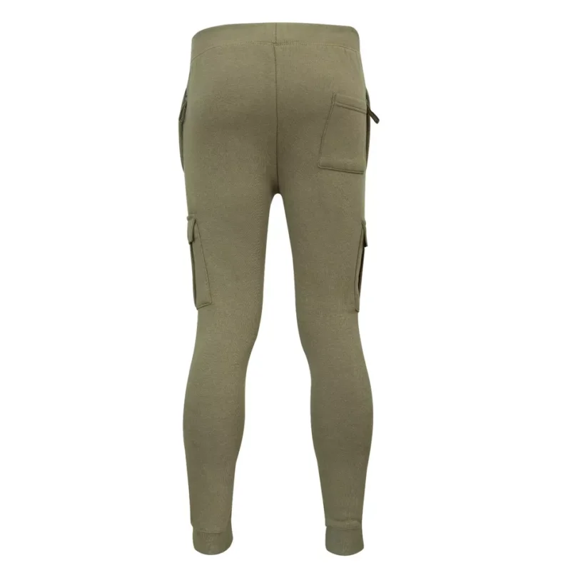 Mens Cargo Joggers Fleece Bottom Elasticated Gym Trouser Sweatpants ZIP Pockets - Image 14