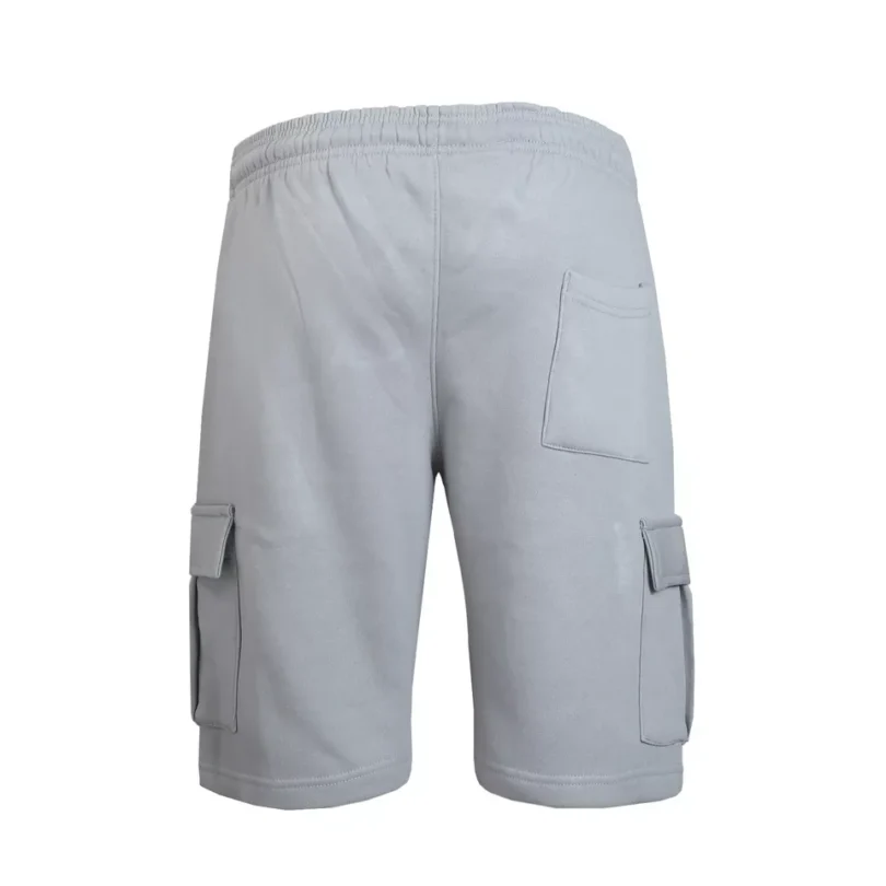 Mens Cargo Fleece Shorts Sweat Summer Jogger Plain Jersey Jogging Zip Pocket New - Image 13