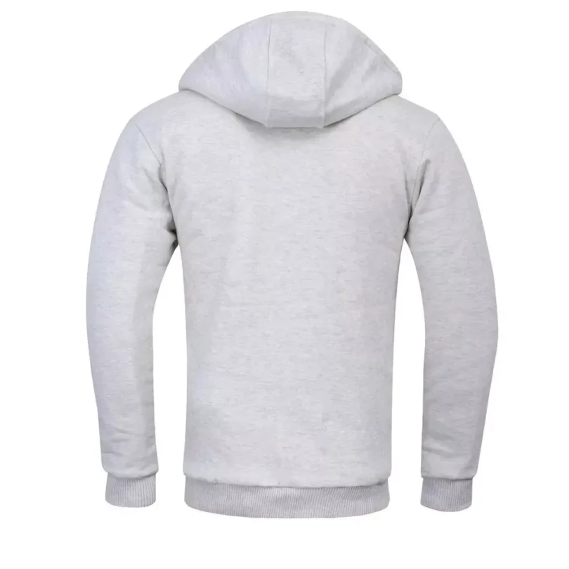 Mens Padded Borg Fleece Lined Full Zip Up Hoodie Sweatshirt Quality Jacket M-3XL - Image 12