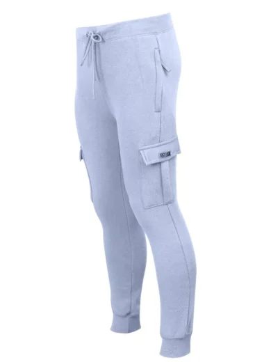 Mens Cargo Joggers Fleece Bottom Elasticated Gym Trouser Sweatpants ZIP Pockets - Image 16