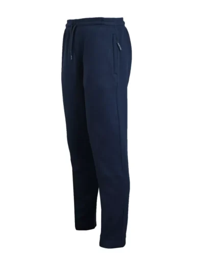 Mens Fleece Jogging Bottoms ZIP Pockets Pants Plain Open Hem Joggers Trouser - Image 15