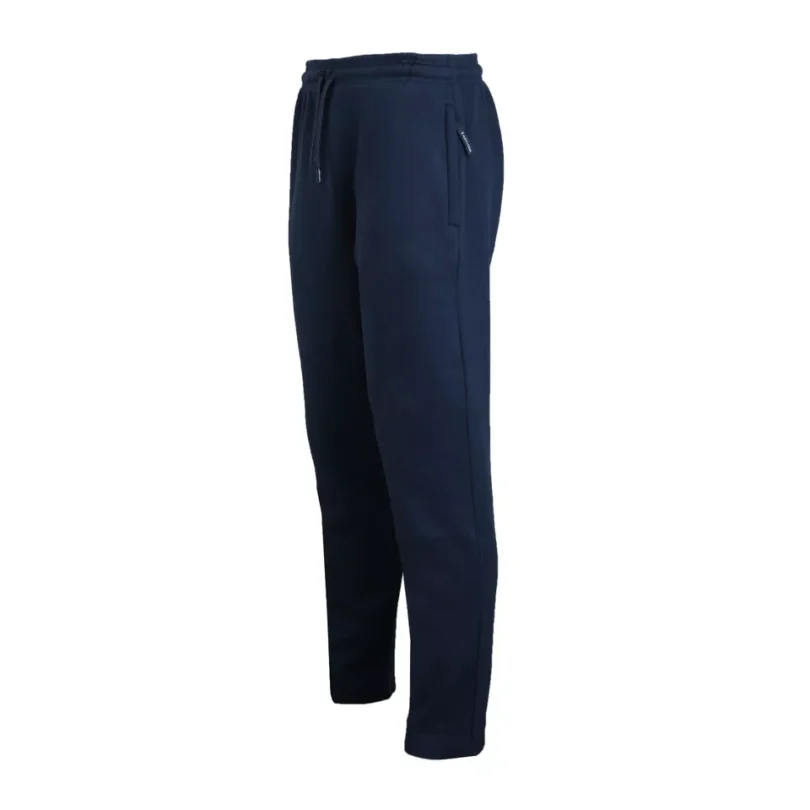 Mens Fleece Jogging Bottoms ZIP Pockets Pants Plain Open Hem Joggers Trouser - Image 15