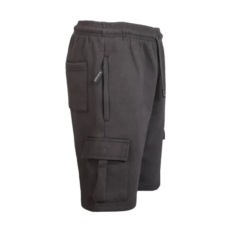 Mens Cargo Fleece Shorts Sweat Summer Jogger Plain Jersey Jogging Zip Pocket New - Image 15