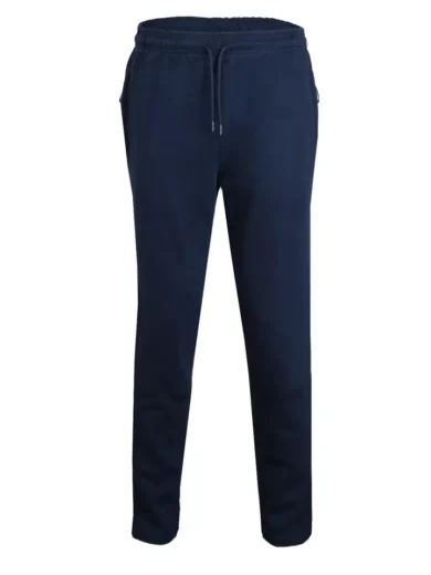 Mens Fleece Jogging Bottoms ZIP Pockets Pants Plain Open Hem Joggers Trouser - Image 16