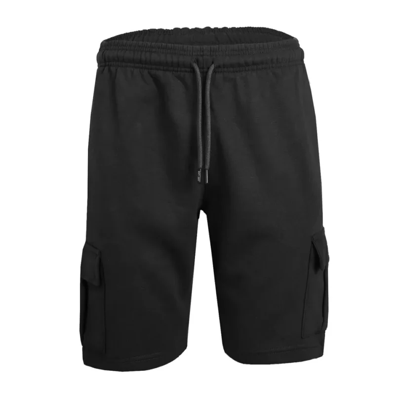 Mens Cargo Fleece Shorts Sweat Summer Jogger Plain Jersey Jogging Zip Pocket New - Image 19