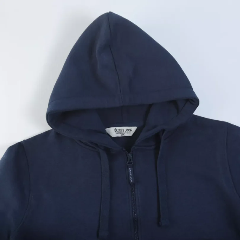 Mens Plain Fleece Zip Up Top Zipper Hoody Sweatshirt Gym Jumper Hoodie NewS-3XL - Image 3