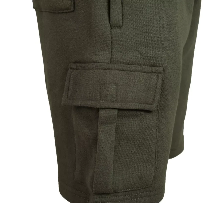 Mens Cargo Fleece Shorts Sweat Summer Jogger Plain Jersey Jogging Zip Pocket New - Image 22