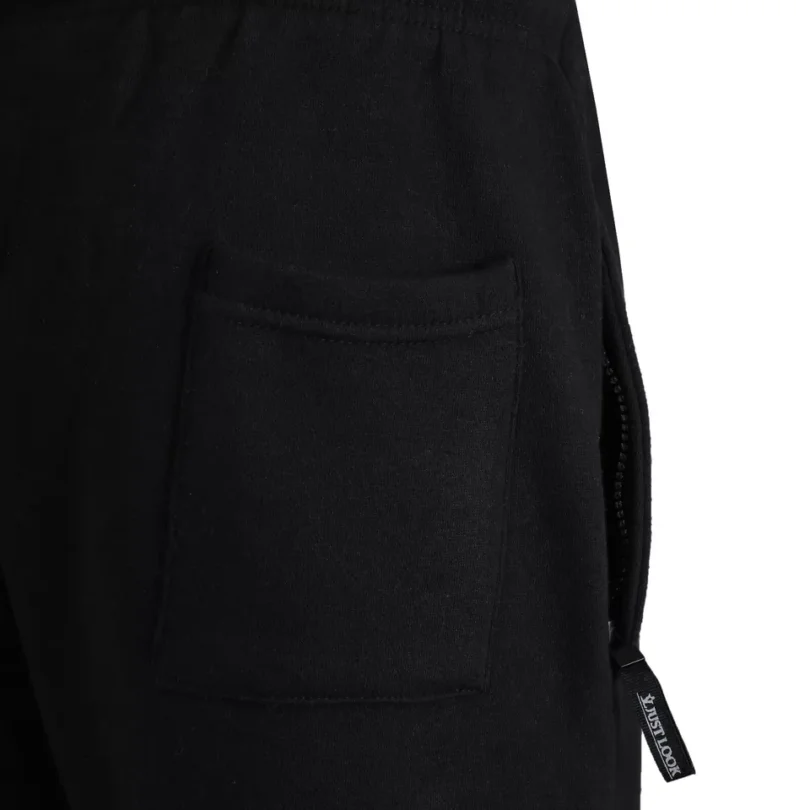Mens Cargo Fleece Shorts Sweat Summer Jogger Plain Jersey Jogging Zip Pocket New - Image 23
