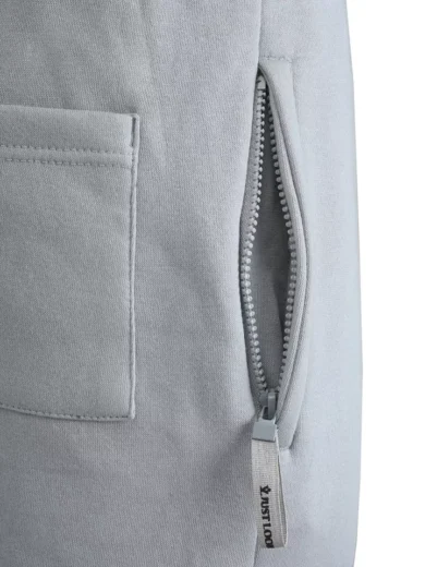 Mens Fleece Jogging Bottoms ZIP Pockets Pants Plain Open Hem Joggers Trouser - Image 23