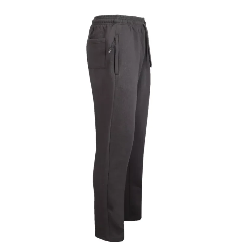 Mens Fleece Jogging Bottoms ZIP Pockets Pants Plain Open Hem Joggers Trouser - Image 25