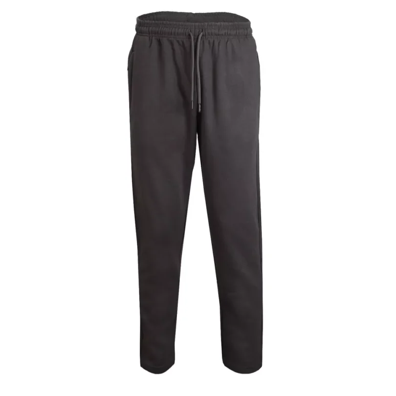 Mens Fleece Jogging Bottoms ZIP Pockets Pants Plain Open Hem Joggers Trouser - Image 28