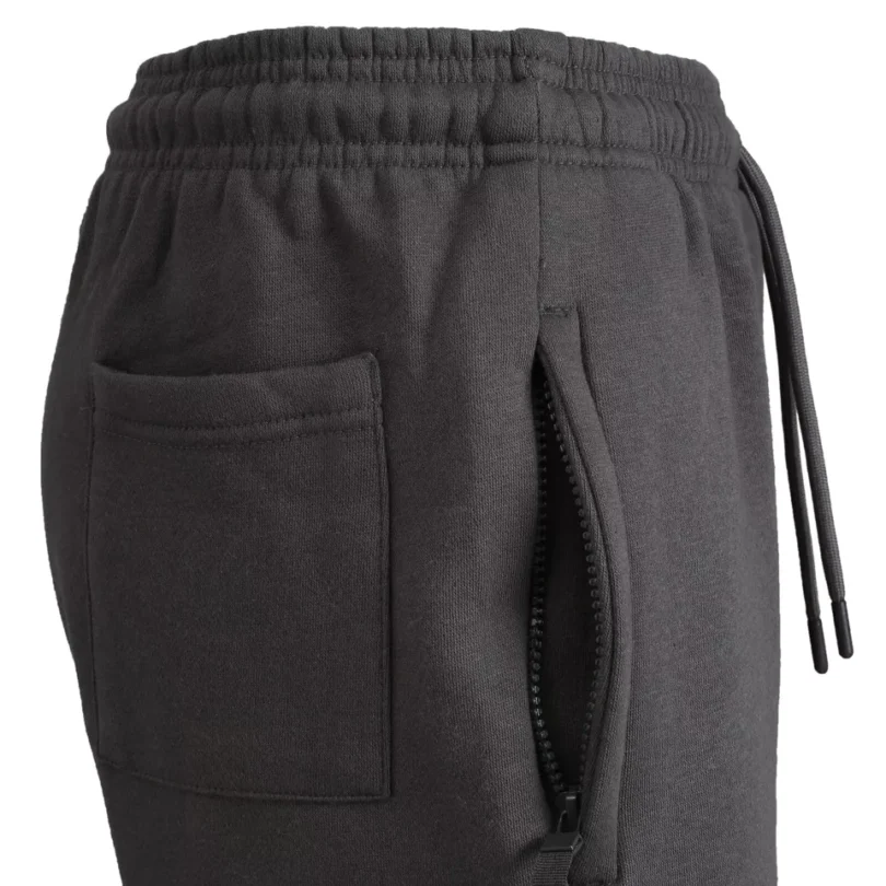 Mens Fleece Jogging Bottoms ZIP Pockets Pants Plain Open Hem Joggers Trouser - Image 29