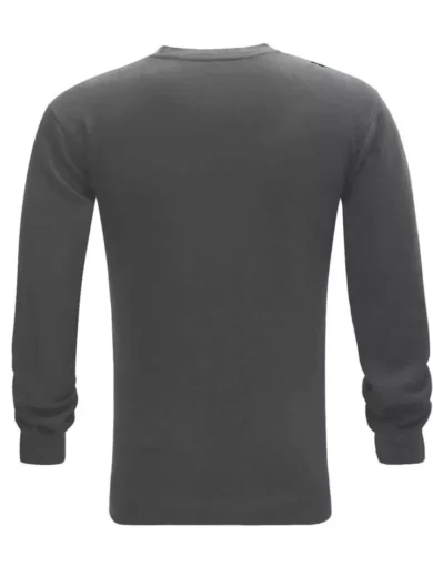 Mens Plain Sweatshirt Jumper Jersey Crew Neck Sweater Pullover Work Casual Top - Image 4