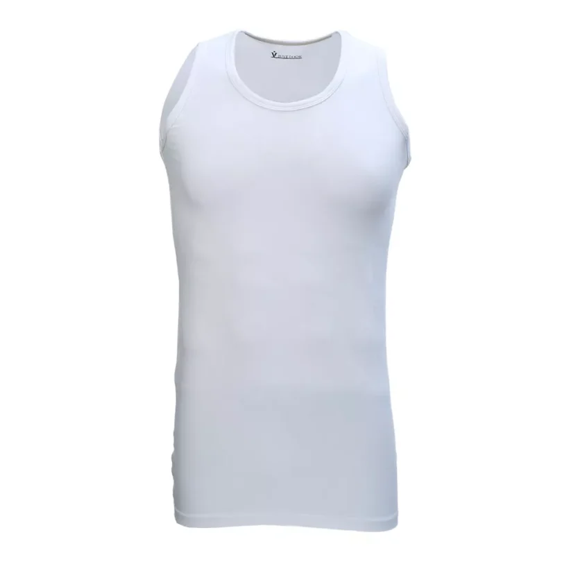 Mens Vest Tops Cotton Plain Classic Vests Summer Training Gym Tank Top Pack NEW - Image 7