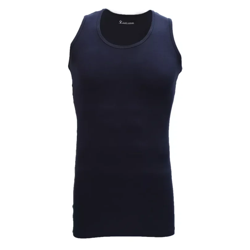 Mens Vest Tops Cotton Plain Classic Vests Summer Training Gym Tank Top Pack NEW - Image 5