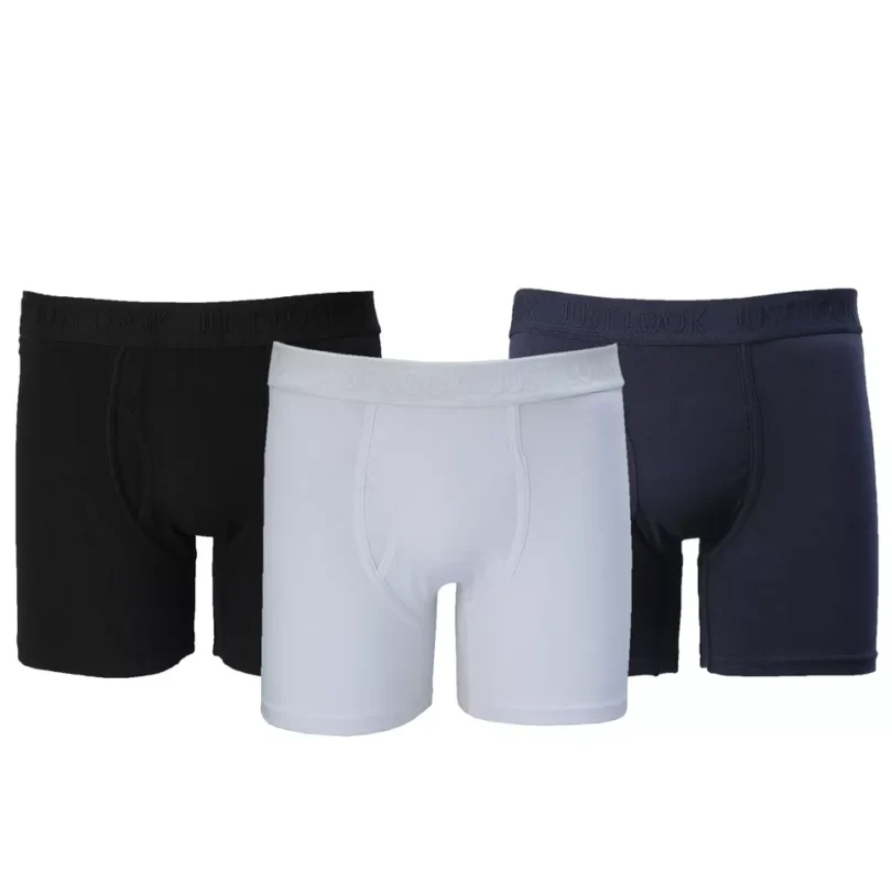 Mens Boxer Shorts (Pack Of 3) Cotton Trunks Underwear Stretch Soft Fabric New - Image 2