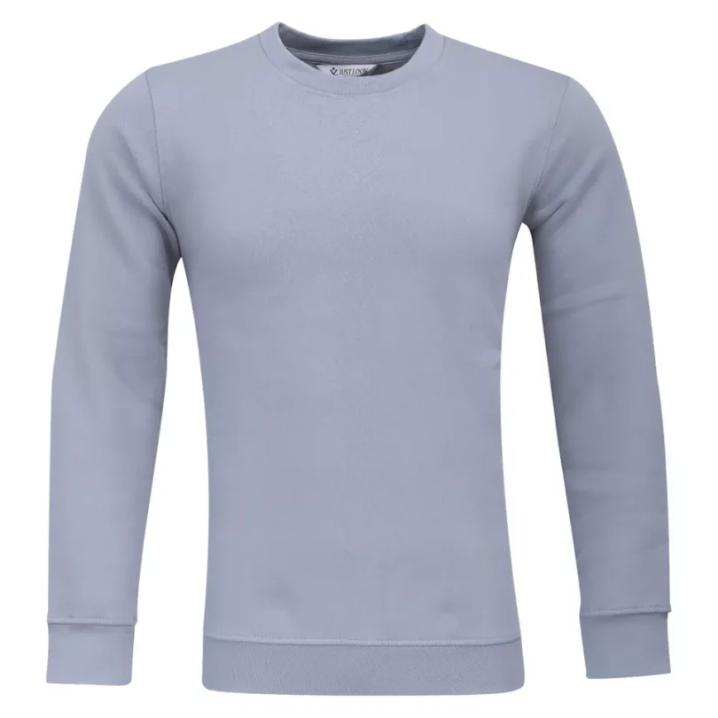 Mens Plain Sweatshirt Jumper Crew Neck Sweater Pullover Work Casual Top S-3XL - Image 6