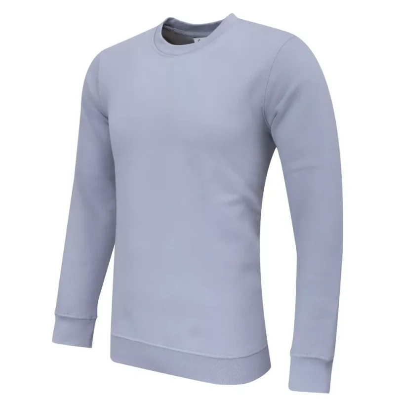 Mens Plain Sweatshirt Jumper Crew Neck Sweater Pullover Work Casual Top S-3XL - Image 7