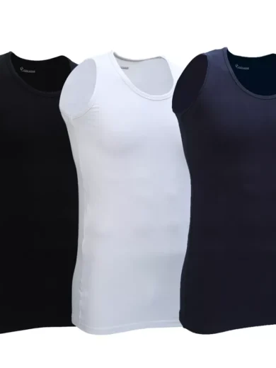 Mens Vest Tops Cotton Plain Classic Vests Summer Training Gym Tank Top Pack NEW - Image 2