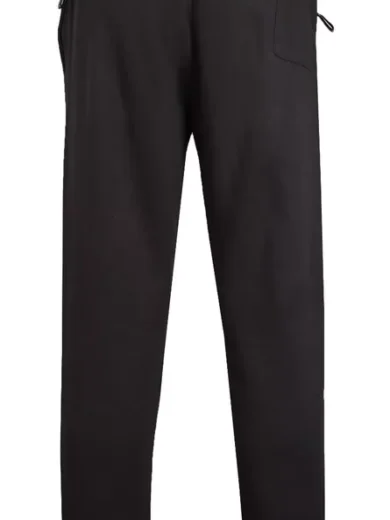 Mens Fleece Jogging Bottoms ZIP Pockets Pants Plain Open Hem Joggers Trouser - Image 8