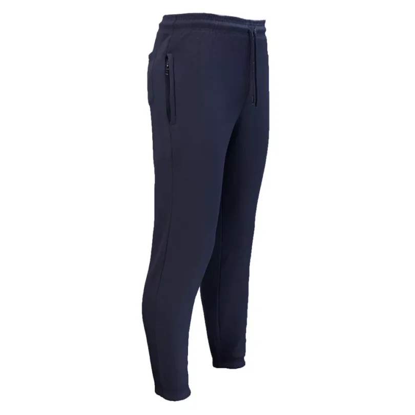 Mens Jogging Bottoms Elasticated Fleece Trouser Gym Jogger Sweatpants Zip Pocket - Image 10